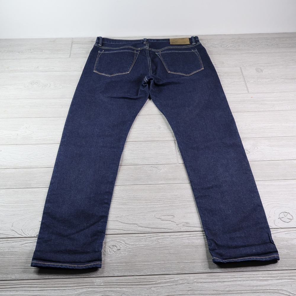 Todd Snyder Slim Fit Stretch 5-Pocket Jeans Men's 35x32 Dark Indigo